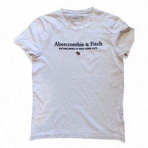 Abercrombie & Fitch Men’s Logo Tee Size S – White